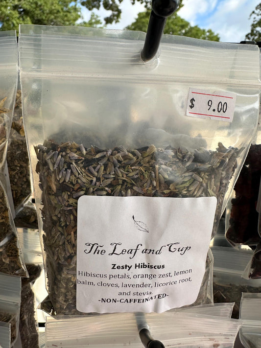 Zesty Hibiscus Orange Tea - 2oz