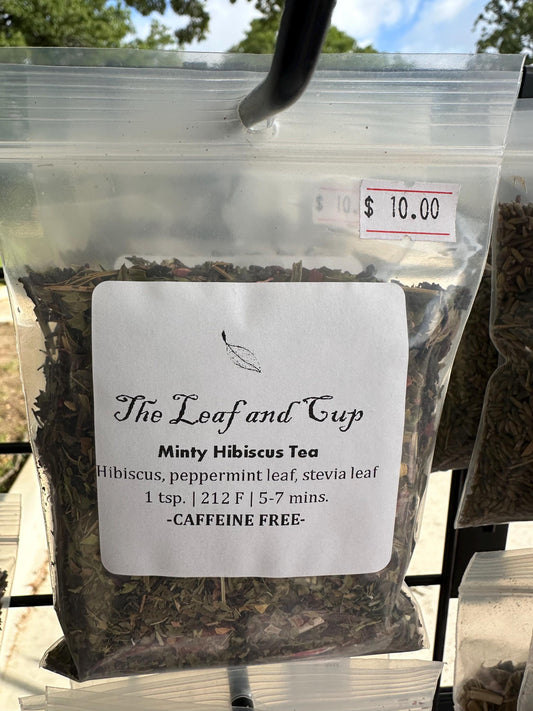 Minty Hibiscus Herbal Tea - 2oz