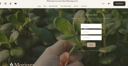 Texas Lone Star Moringa LLC Web Mastering Contract